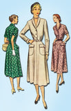 1950s Vintage McCalls Sewing Pattern 8321 Misses Shirtwaist Dress Size 16 34B