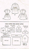 1950s Vintage McCall Sewing Pattern 8361 Toddler Girls Dress w Revers Size 6 Uncut