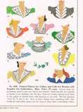 McCall 839: 1940s WWII Misses Embroidered Collars Set Vintage Sewing Pattern - Vintage4me2