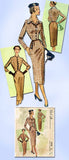 1950s Vintage McCalls Sewing Pattern 8438 Misses Tailored 2 Pc Suit Sz 32 B - Vintage4me2