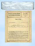 1920s McCall Kaumagraph Embroidery Transfer 845 Uncut Floral Sheet Motifs