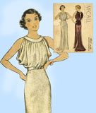 McCall 8521: 1930s Misses Backless Evening Gown Sz 38 B Vintage Sewing Pattern - Vintage4me2