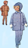 McCall 8529: 1930s Toddler Boys Coat & Cap Sz 2 Vintage Sewing Pattern