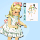 McCall's 8551: 1960s Helen Lee Toddler Girls Dress Size 5 Vintage Sewing Pattern - Vintage4me2