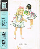 McCall's 8551: 1960s Helen Lee Toddler Girls Dress Size 5 Vintage Sewing Pattern - Vintage4me2