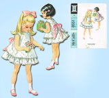 McCall's 8551: 1960s Helen Lee Toddler Girls Dress Size 5 Vintage Sewing Pattern - Vintage4me2