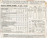 1950s Vintage McCalls Sewing Pattern 8589 Misses Jumper Dress Blouse Size 13 31B