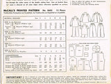 1950s Vintage McCalls Sewing Pattern 8605 Toddler Girls 2 PC Pajamas Size 6 24B
