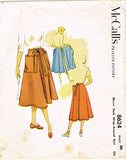 1950s Vintage McCalls Sewing Pattern 8624 Plus Size Wrap Around Skirt 30 Waist
