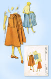 1950s Vintage McCalls Sewing Pattern 8624 Plus Size Wrap Around Skirt 30 Waist