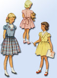 1950s Vintage McCalls Sewing Pattern 8627 Sweet Toddler Girls Dress Size 2 21B