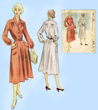 McCall 8690: 1950s Uncut Misses Shirtwaist Dress Sz 38 B Vintage Sewing Pattern