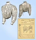 1900s Rare Antique McCall Sewing Pattern 8743 Misses Victorian Waist Sz 36 Bust