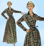 McCall's 8748: 1950s Uncut Misses Housecoat Size 30 Bust Vintage Sewing Pattern