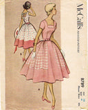1950s Original Vintage McCalls Sewing Pattern 8789 Misses Sun Dress Size 30 Bust - Vintage4me2