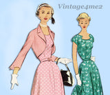 McCall's 8858: 1950s Misses Dress & Jacket Size 34 Bust Vintage Sewing Pattern