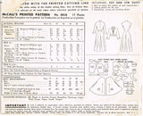 Fabric Requirements and Notions for McCall's 8858