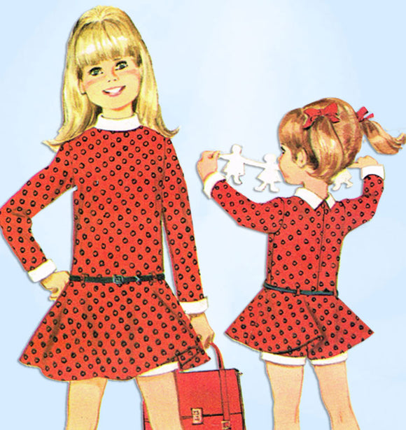 1960s Vintage McCall's Sewing Pattern 8864 Helen Lee Veruca Salt Girls Dress Sz5 - Vintage4me2