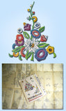 1930s Uncut Vintage McCall Embroidery Transfer Uncut Wool Motifs Dress Trims - Vintage4me2