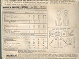1950s Vintage McCalls Sewing Pattern 8904 Misses Sun Dress Size 17 35 Bust