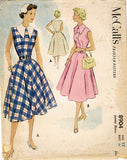 1950s Vintage McCalls Sewing Pattern 8904 Misses Sun Dress Size 17 35 Bust