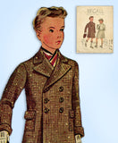 1930s Vintage McCall Sewing Pattern 8971 Cute Toddler Boys Coat and Hat Size 2