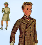 1930s Vintage McCall Sewing Pattern 8971 Cute Toddler Boys Coat and Hat Size 2