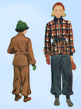 1930s Vintage McCalls Sewing Pattern 8984 Toddler Girls Snowsuit Size 6