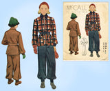 1930s Vintage McCalls Sewing Pattern 8984 Toddler Girls Snowsuit Size 6