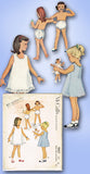 1950s Vintage McCalls Sewing Pattern 9057 Toddler Girls Slip and Panties Size 3