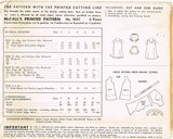 1950s Vintage McCalls Sewing Pattern 9057 Toddler Girls Slip and Panties Size 6