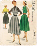1950s Vintage McCalls Sewing Pattern 9104 Uncut Misses Halter Dress Size 14 32 B