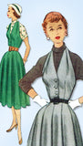 1950s Vintage McCalls Sewing Pattern 9104 Uncut Misses Halter Dress Size 14 32 B