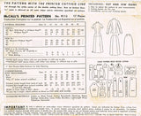 1950s Vintage McCalls Sewing Pattern 9115 Misses 2 Piece Suit Dress Size 14 32B