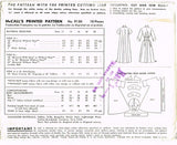 1950s Vintage McCalls Sewing Pattern 9130 Uncut Misses Flared Coat Duster Sz 30B