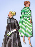 1950s Vintage McCalls Sewing Pattern 9130 Uncut Misses Flared Coat Duster Sz 30B