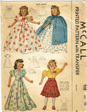 1940s Vintage McCall Sewing Pattern 918 Rare WWII 22 Inch Movie Doll Clothes