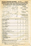 1940s Vintage McCall Sewing Pattern 918 Rare WWII 22 Inch Movie Doll Clothes