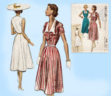 McCall's 9189: 1950s Uncut Misses Summer Dress Sz 36 Bust Vintage Sewing Pattern