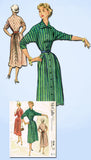 1950s Vintage McCalls Sewing Pattern 9240 Misses Bias Cut Dress Size 14 32 Bust