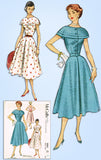 1950s Vintage McCall's Sewing Pattern 9331 Uncut Misses Cocktail Dress Size 32 B