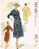 1950s Vintage McCall Sewing Pattern 9349 Classic Misses Day Dress Size 16 34 B