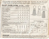 McCall's 9361: 1950s Uncut Pleated Skirt & Blouse Sz 32B Vintage Sewing Pattern