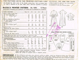 1950s Vintage McCalls Sewing Pattern 9385 Uncut Misses Flared Coat Size 12 30B