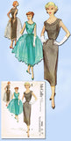 1950s Vintage Misses Cocktail Dress 1953 McCalls Sewing Pattern 9434 Size 12