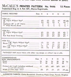 1950s Vintage McCalls Sewing Pattern 9446 Uncut Girls 2 PC Squaw Dress Size 12