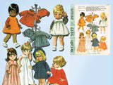 1960s Vintage McCalls Sewing Pattern 9449 Cute 12-16 In Baby Dear Doll Clothes