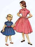 1950s Vintage Toddler Girls Dress 1953 McCalls VTG Sewing Pattern 9524 Size 6