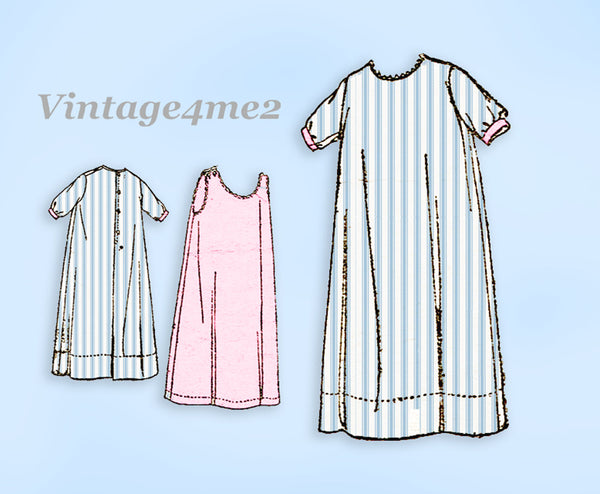 McCall 9577: 1920s Rare Infants Slip Gertrude Petticoat Antique Sewing Pattern