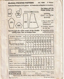 McCall 9588: 1930s Stunning Misses Slender Dress Sz 38 B Vintage Sewing Pattern